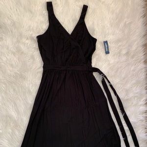 Black knee high dress